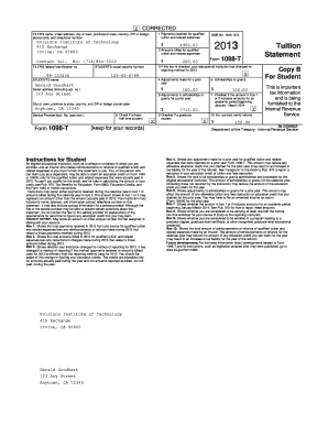 Form 1098-T Tuition Statement