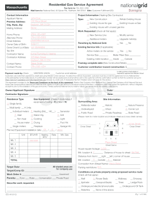Residential Gas Service Agreement