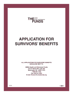 Application for Survivors' Benefits
