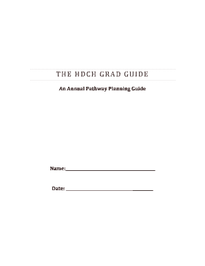 High School Grad Guide Annual Pathway Planning
