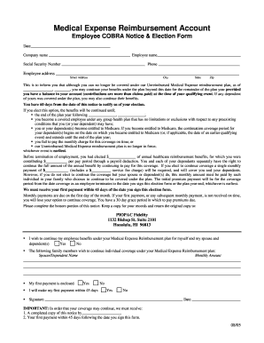 Employee COBRA Notice & Election Form