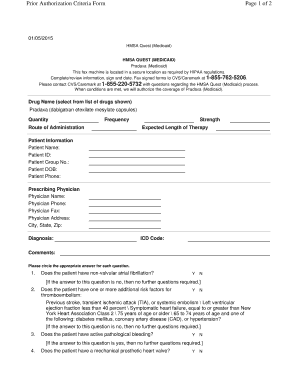 HMSA Quest Medicaid Pradaxa Prior Authorization Form