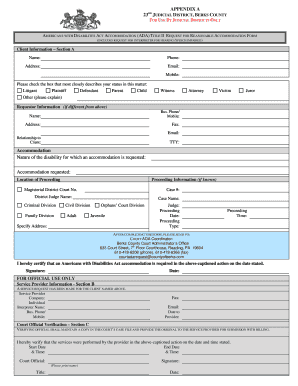 Americans with Disabilities Act Accommodation Request Form