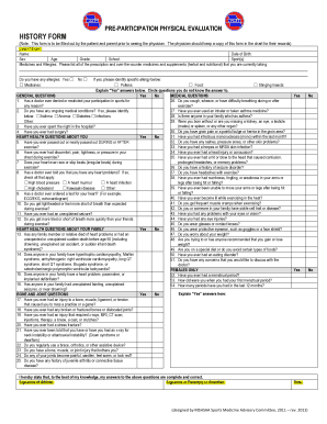Missouri Pre-Participation Physical Evaluation Form