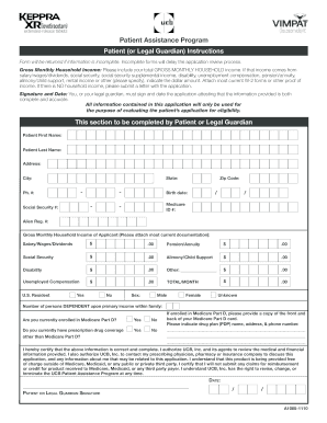 Patient Assistance Program Application