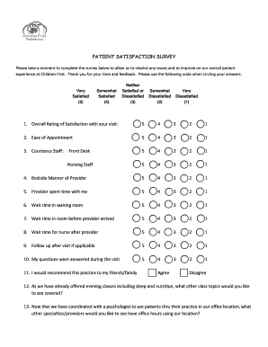 Patient Satisfaction Survey
