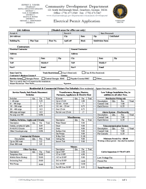 Electrical Permit Application