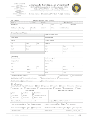Residential Building Permit Application