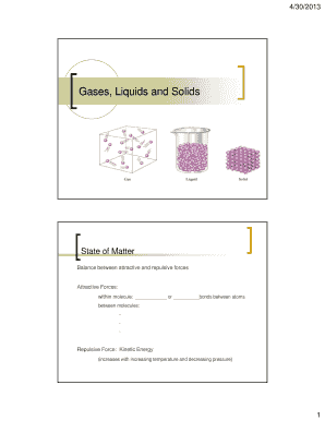 Science Worksheet on States of Matter
