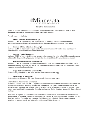 Minnesota School District Enrollment Options Form
