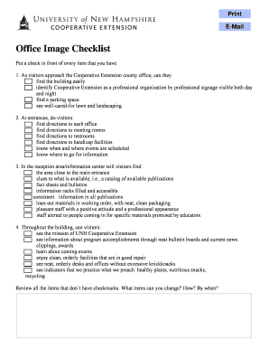 Office Image Checklist
