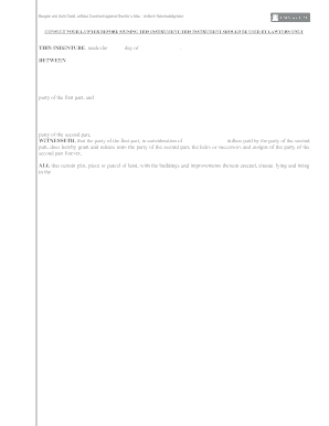 Bargain and Sale Deed without Covenant against Grantor’s Acts