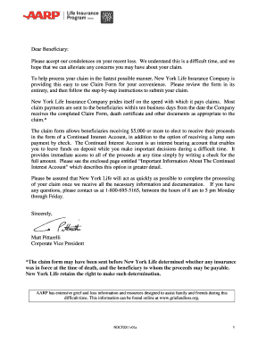 New York Life Insurance Claim Form