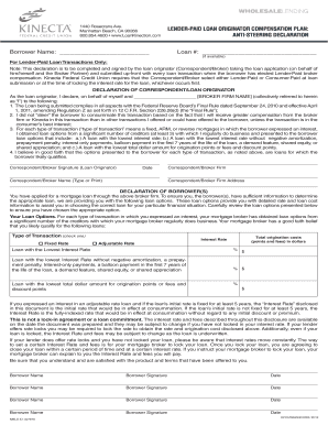 Borrower Name Loan - Kinecta