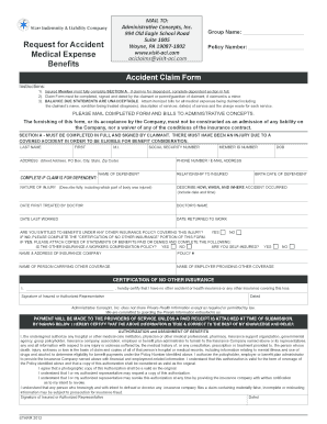 Accident Claim Form