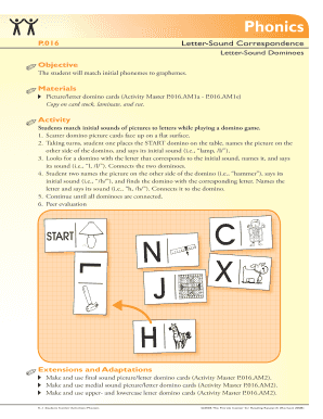Letter-Sound Dominoes