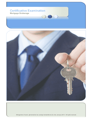 Mortgage Brokerage Certificative Examination