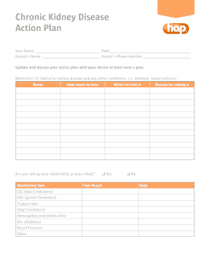 Chronic Kidney Disease Action Plan
