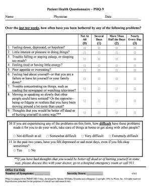 Patient Health Questionnaire PHQ-9