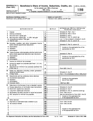 Schedule K-1 Form 1041
