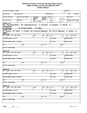 Incident ReportCover Sheetdoc