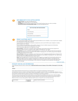 Highmark Health Insurance Application