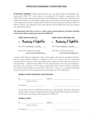 Producer Appointment Agreement