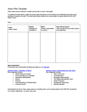 Action Plan Template