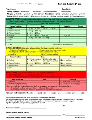 Asthma Action Plan