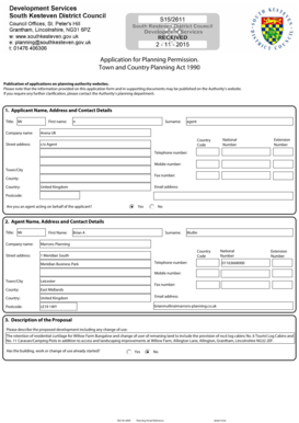 UK Planning Permission Application Form