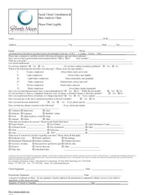 Client Intake Form Facial copy