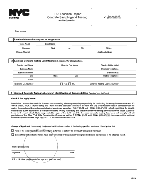 New York City Concrete Testing Report TR2