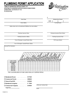 Building Permit Application
