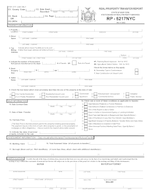 New York Real Property Transfer Report