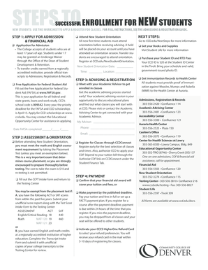 CCD New Student Enrollment Worksheet