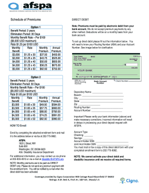 AFSPA Voluntary Group Disability Insurance