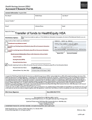 Health Savings Account Closure Form