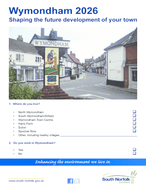 Wymondham 2026 Development Survey