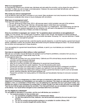California Expungement Petition