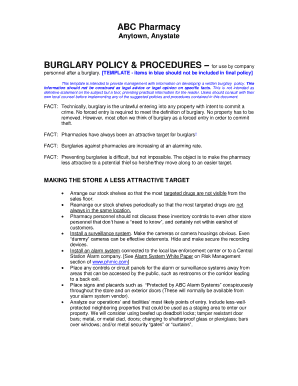 Policy and procedure examples - ABC Pharmacy