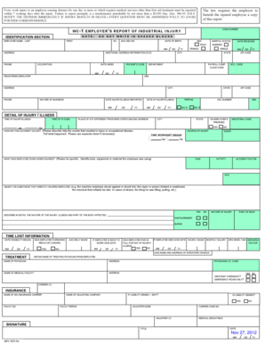 Hawaii Employer's Report of Injury