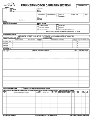Trucking Insurance Application Form