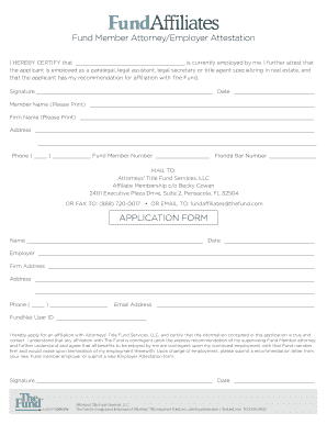 Attorney Employer Attestation Form