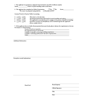 Authorization for Interstate Exchange of Examination and Licensure Information