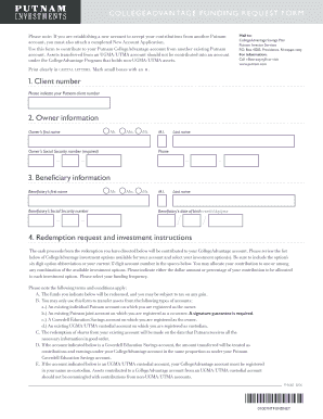 CollegeAdvantage Funding Request Form