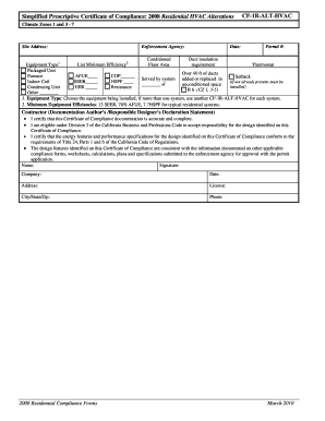 California Residential HVAC Alteration Permit