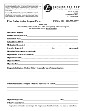 Prior Authorization Request Form