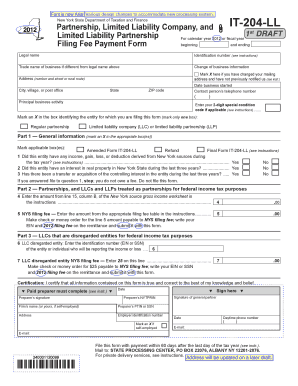 New York State IT-204-LL Tax Form