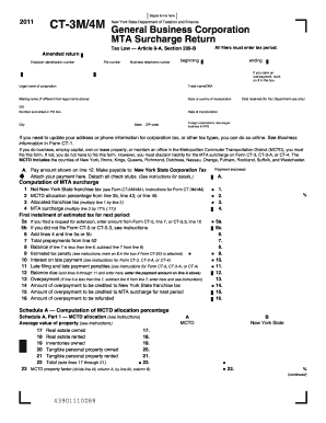 New York MTA Surcharge Return