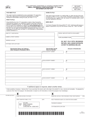 New Hampshire DP-9 Form